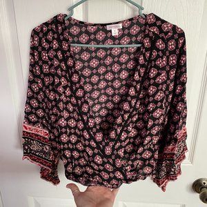 Crop top, cute, flowy, blouse, trendy